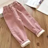 Pantaloni Bambini Pantaloni Caldi Ragazzo Ragazza Autunno Inverno Velluto a coste Spesso Abbigliamento esterno Sport 3-10 anni Abbigliamento per bambini Casual Vita alta