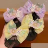 Akcesoria do włosów Princess Snood Spring Clip Kidwear Kolorf Bow Bow Nets Styling