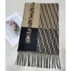 Men's 2024 New Letter Imitation Cashmere Scarf, Women's Autumn and Winter Double-sided Air-conditioned Room Thickened Warm Shawl