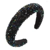 Grampos de cabelo Luxo Resina Esponja Frisada Headband Acessórios de Moda Feminino Barroco Hoop Headwear Woman477