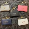 Unisex Womens Men Designer KeyChain Key Bag Fashion Läder Purse Keyrings Brand Coin Pouch Mini Walls Coin Credit Card Holde FF131