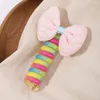 Accessori per capelli 1 pezzo fiocco colorato coda di cavallo per bambini caramelle fascia elastica in gomma anello per telefono cravatta fasce per capelli moda ragazze