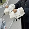 1 paar Koreanische Winter Warme Handschuhe für Mutter Verdicken Weiche Baby Kinderwagen Zubehör Winddicht Griff Handschuhe 240102