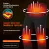 Intimo termico riscaldato Giacca invernale da sci Giacca riscaldante USB Intimo riscaldato elettrico Abbigliamento caldo in pile Autunno Top Pant 231229