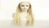 613 Blond Box flätad syntetisk spetsfront peruk Simulering Mänskligt hår Lacefrontal Braid frisyr peruker 194236134732095