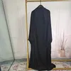 Abbigliamento etnico Semplice pianura Abaya Abito lungo musulmano Turchia Dubai Africa Ramadan Moda islamica Abito ampio da donna