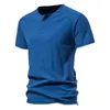 Men's T Shirts 2024 Summer Youth Casual Short Sleeve T-shirt Round Neck Retro Solid Sport Loose And Versatile Wear