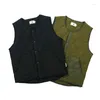 Gilet da uomo Uomo 2024 Autunno Giorno Colore Patchwork Cappotto trapuntato Gilet Tide Marca Stile retrò Street Top