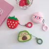 3D carino adorabile cartone animato frutta animale Accessori per cuffie per apple airpods 2 3 pro 2 custodia custodia per caricabatterie auricolare coperchio protettivo LL