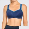 Strój jogi Syrokan Womens Finer Firma Wsparcie Contour High Impact Sports Bra Drop dostawa na zewnątrz dostawy fitness OTGLP