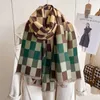 Sjaals Plaid Mode Winter Warm Kasjmier Sjaal Sjaal Vrouwen Bloemenprint Pashmina Dikke Wrap Vrouwelijke Poncho Echarpe Bufanda 2024