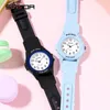 Wristwatches SANDA Brand Women Quartz Watch Casual Fashion Arabic Numeral Scale Silicone Wrist Watches Waterproof 2024 6018