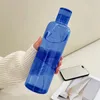 Waterflessen PC-plastic fles met tijdmarkering Creatieve grote capaciteit Lekvrije drank Valbestendig Sport