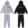 Herr hoodie designer tracksuits trapstar tröjorshirts blå röd regnbåge broderi brev plysch huva tröja pants casual sportset set