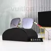 Sunglasses Designer Brand 2023 New Frameless Trimmed Box Men's and Women's Street Shooting Trendy Print Q51L