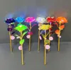 Valentine Day Party Rose Flowers 24K Foil Plated LED Luminous Roses Proposal Wedding Anniversary Mothers Birthday Christmas Day Gifts SN4536