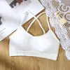 Yoga outfit Women Bras sport underkläder kvinnlig svartvitt körning fitness väst snabb torr toppskörd kvinna för cross skönhet tillbaka