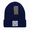 Mutsen Luxe Stone Beanie Island Merk Gebreide Muts Designer Cap Heren Hoeden Unisex Kasjmier Letters Casual Skull Caps Outdoor