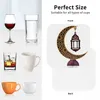 Tischsets Ramadan Laterne Untersetzer Küche Tischsets wasserdichte Isolierung Tasse Kaffee für Dekor Home Geschirr Pads Set von 4