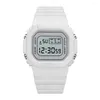 腕時計SDOTTERファッション透明な電子時計LEDレディーススポーツ防水キャンディーマルチカラー学生GI