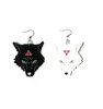 Lustre pendant Jujutsu Kaisen, boucles d'oreilles Cosplay Anime, noir et blanc, chiens divins Megumi Fushiguro1339206