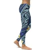 Pantalon actif Îles hawaïennes peuples tribaux polynésiens tatouage rétro imprimé 3D décontracté maigre yoga fitness pantalons de survêtement pour dames