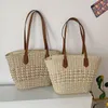 Evening Bags 2024 Women's Leisure Large Capacity Shopping Handbag Designer Willow Weaving Bag Summer Beach Straw Travel Basket