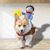 Dog Apparel Excellent Cosplay Costume Cotton Clothes Close-fitting Decorative Creative Pet Cowboy Rider Coat