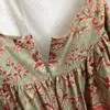 Robe à imprimé Vintage pour femmes, jupe verte Slim, dos nu, Sexy, moulante, fête, été