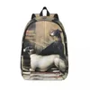 Sac à dos Greyhounds avec colliers d'or Voyage Toile Hommes Femmes École Ordinateur Bookbag Sihthound Dog College Student Daypack Sacs