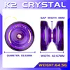 MAGICYOYO Responsives Yoyo für Kinder K2 Crystal Dual Purpose Kunststoff YoYo Anfänger Ersatz Nicht reagierendes Kugellager 240102