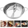 Double Boilers Hand-Pulled Noodle Stainless Steel Mandarin Duck Pot Ramen Noodles Pasta Kitchen