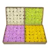 装飾的な花25pcs人工菊のヘッド小さな蓮の花の家の装飾ウェディングディーブーケギフトボックス