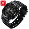 OLEVS MENS WATCH Watches Watches Relojes Wood Wat Omoundant Sport Watches Army Big Dial Digial Digital Stopwatches Stopwatches dla mężczyzn 1102 zegar z pudełkiem