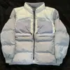 Daunen-Baumwolljacke, Winter, warm, wasserdicht, winddicht, Stehkragen, Paar, Freizeitmantel, Designer-Armband, warm, Fashion-Label, High-End-Mantel