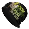 Berets Shreks Muster Skullies Beanies Caps Unisex Winter Warme Strickmütze Frauen Männer Straße Erwachsene Motorhaube Hüte Outdoor Ski Cap