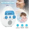 Portable Waterproof Shower Radio Bathroom Hanging Music Radio Speaker Multi-Band FM/AM Powerful Speakers Radio Operated 240102