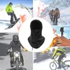 Fleece Hood Mask Cold Winter Windproof Justerbar varm hattlock Halsduk för skidåkning Ridning Winter Hat Breattable Cycling Face Mask240102