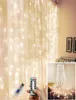 3M LED Curtain Lamp Warm White christmas String Lights Remote Control USB fairy light garland Bedroom Home decoration lighting2099321