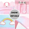 Sac à dos pour filles, sacs Kawaii pour écolières, fournitures scolaires imperméables princesse arc-en-ciel pour enfants 231229