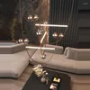 Avizeler Art Deco Led Deri Kemer Diy Tasarımcı Avize Aydınlatma Lamparas De Techo Süspansiyon Luminaire Lampen Yemek Odası için