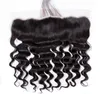 Brasilianische Lose Tiefe Welle 13x4 Ohr Zu Ohr Vor Gezupft Spitze Frontal Schließung Mit Baby Haar Remy Menschenhaar teil Top Frontals5352360