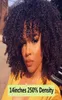 250 Density Afro Kinky Curly Lace Front Human Hair Wigs With Bangs Short Bob Lace Frontal Wig For Women Full 4B 4C Dolago Black5884098