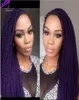 28inch long pre braided box braids heat resistant lace front synthetic wigs for black woman purple color3926710