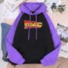 Powrót do przyszłych bluzy mężczyźni jesienne zimowe pullover liter druk swobodny męski bluzy streetwear man top Hip Hop Tracksuit 231229