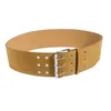 Belts 652F Western Style Adult Waist Belt With Three Row Pin Buckle Adjustable Under Bust Corset For Coat Shirt Decors