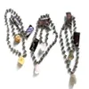 21ss moda jóias raf simons de alta qualidade pingente de cristal natural espinho colar clavícula corrente personalizado masculino e w2147