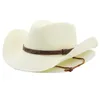 Boné de sol boêmio para mulheres, chapéu de praia dobrável, chapéu de palha de papel para o verão, chapéu de viagem panamá branco, proteção uv, boné de cowboy 8382166