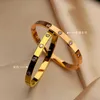 Projektant Bransoleta Bransoletka Moda Luksusowe biżuterii Oryginalna Trendia Trendia 18 -Kot Gold Diamond For Women Men Paznokcie Bracelets Srebrna Bransoletka biżuterii 0ey8