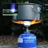 BRS cuisinière à gaz extérieure Camping gaz r Portable Mini cuisinière four de survie poche pique-nique cuisinière à gaz brs-3000t 231229